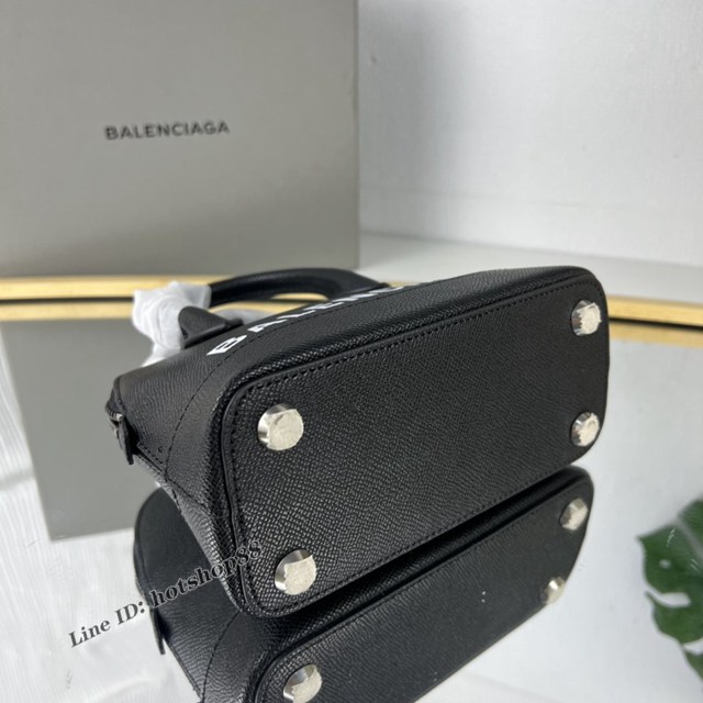 Balenciaga專櫃爆款新版/銀色LOGO小號手提貝殼包 巴黎世家原單大字母貝殼包 fyj1981